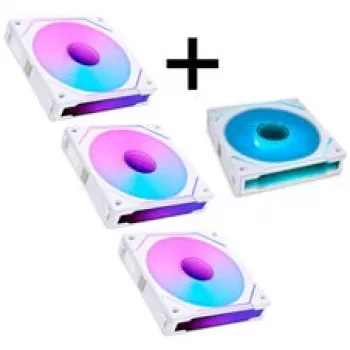 LIAN LI UNI FAN SL-INF 120 ARGB Reverse Blade 4-Pack - White