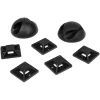 OfficePal Cable Organizer, cable management black, 136-piece