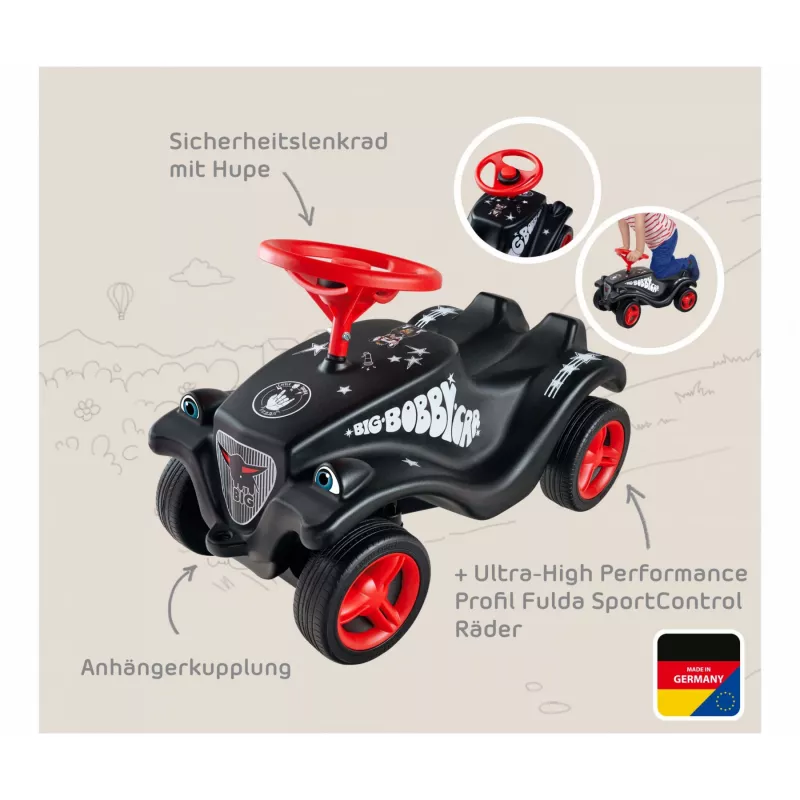 Ride-on toy Simba-Dickie BIG Bobby Car Classic Little Rocker — black/red, model 800056144