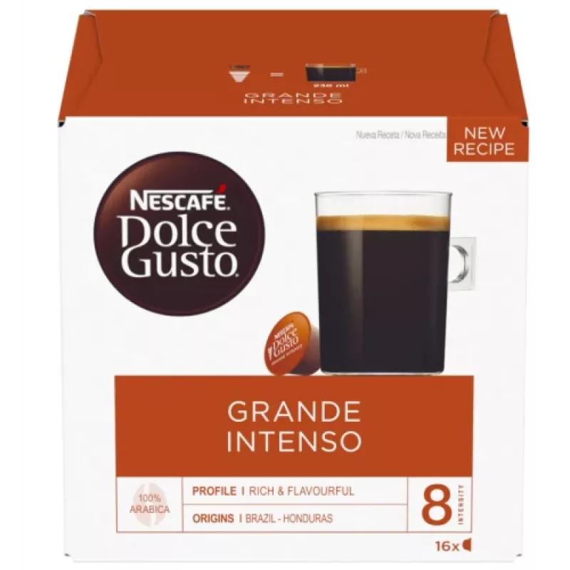 Nescafe Dolce Gusto Grande Intenso Coffee, 16 capsules