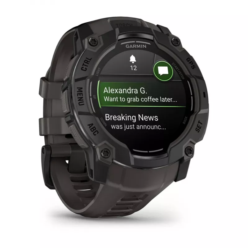 Garmin Instinct 3 AMOLED 3.3 cm (1.3) 50 mm Digital 416 x 416 pixels Touchscreen Black GPS (satellite)