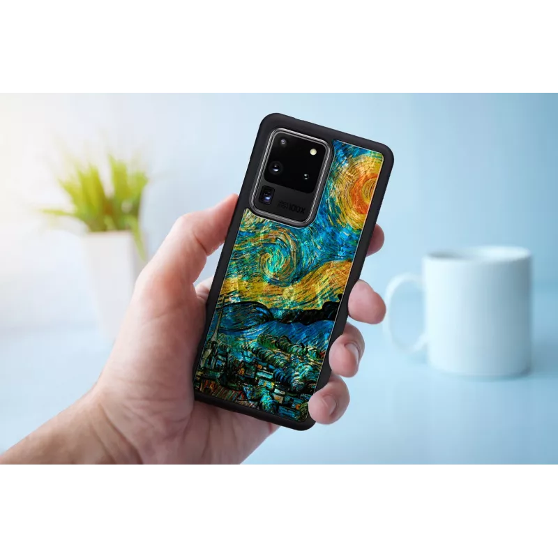Protective smartphone case iKins for Samsung Galaxy S20 Ultra — starry night black