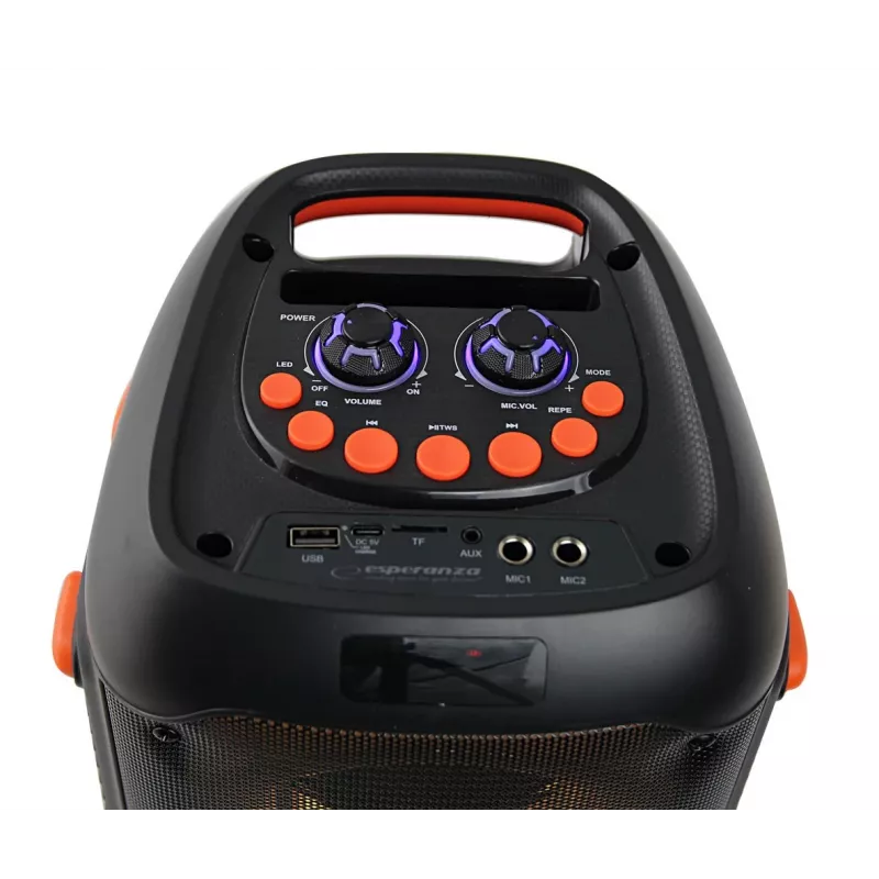 Esperanza EP156 BT FM LED RGB KARAOKE Speaker Black 20W