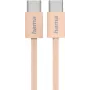 Hama Fabric USB cable USB 2.0 1 m USB C Orange