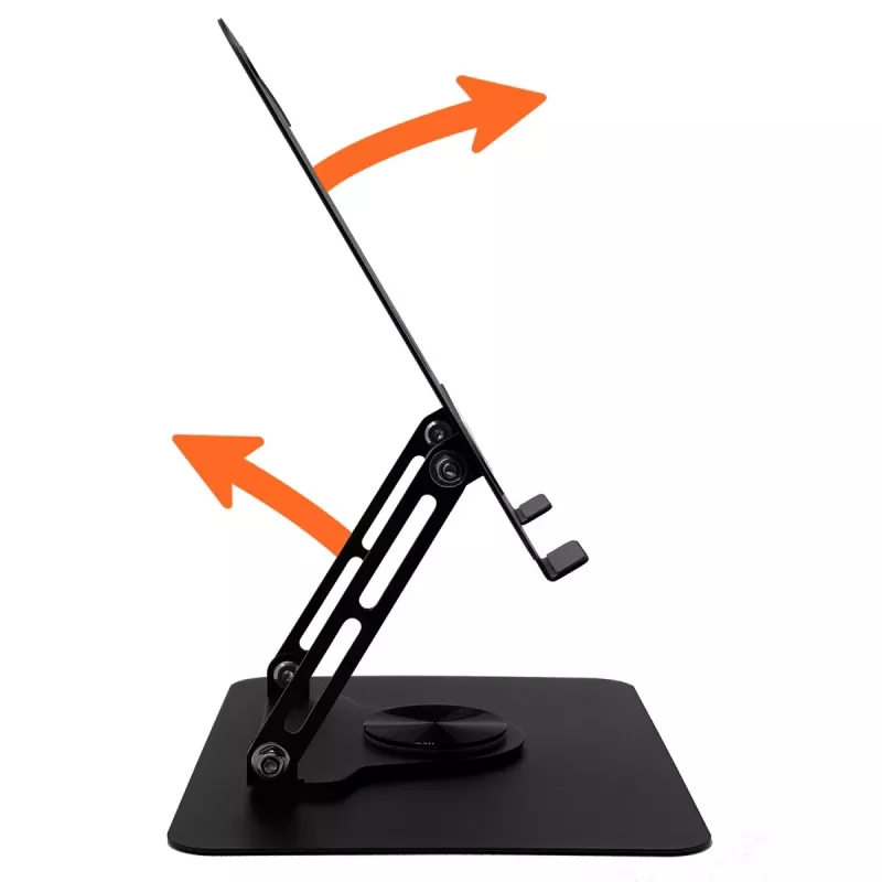 Laptop stand MEDIA-TECH MT2662 — adjustable height, foldable aluminium for 10–17 inch laptops