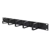 Cable management panel Extralink 6001 — steel housing, black
