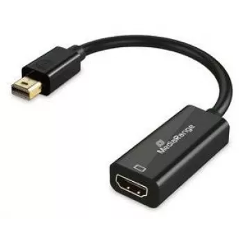 Mini DisplayPort to HDMI Converter MediaRange MRCS236, 10 Gbps, 20 cm, Black