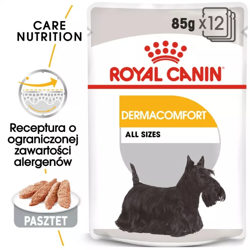 Royal Canin CCN Dermacomfort Loaf wet dog food, 12 x 85 g