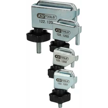 Hose clamp set KS TOOLS 4-piece 122.1200 – metal clamps for hoses, assorted sizes