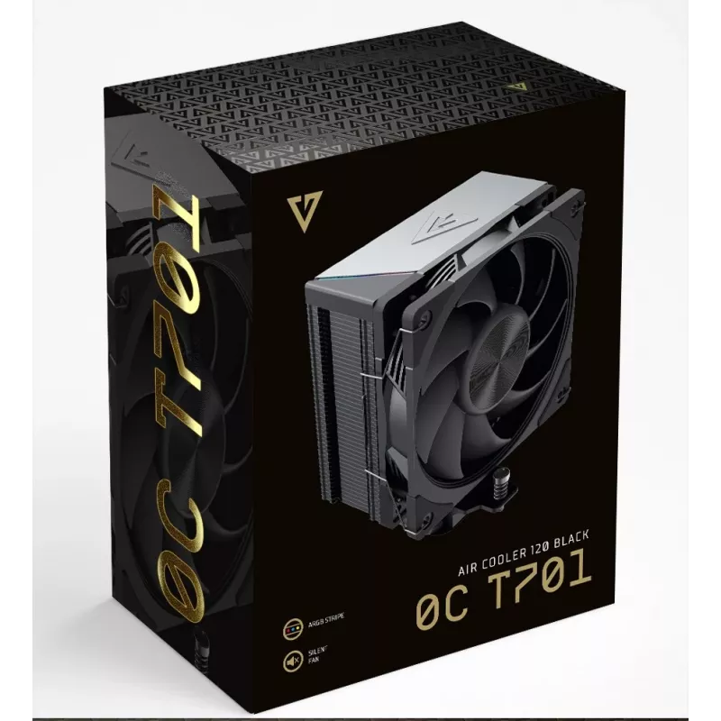 MODECOM Volcano 0C T701 Processor Air cooler 12 cm Black