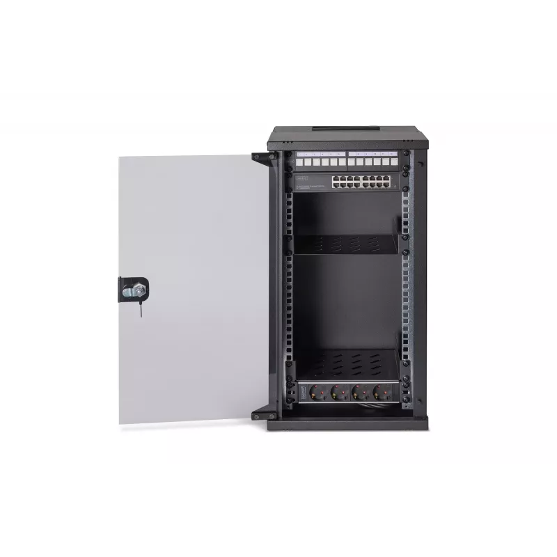 Wall mounted rack Digitus DN-49105-SET 12U 60 kg IP20