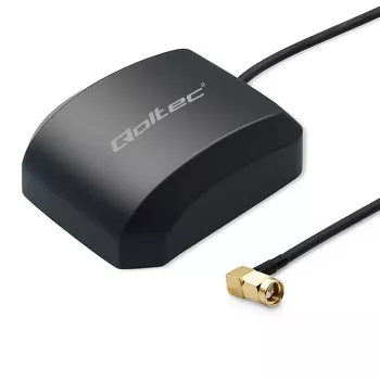 GPS/GLONASS antenna QOLTEC 28 dBi 50 W with SMA right-angle connector