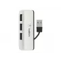 Belkin USB 2.0 4-Port Travel Hub, Silver, F4U021bt