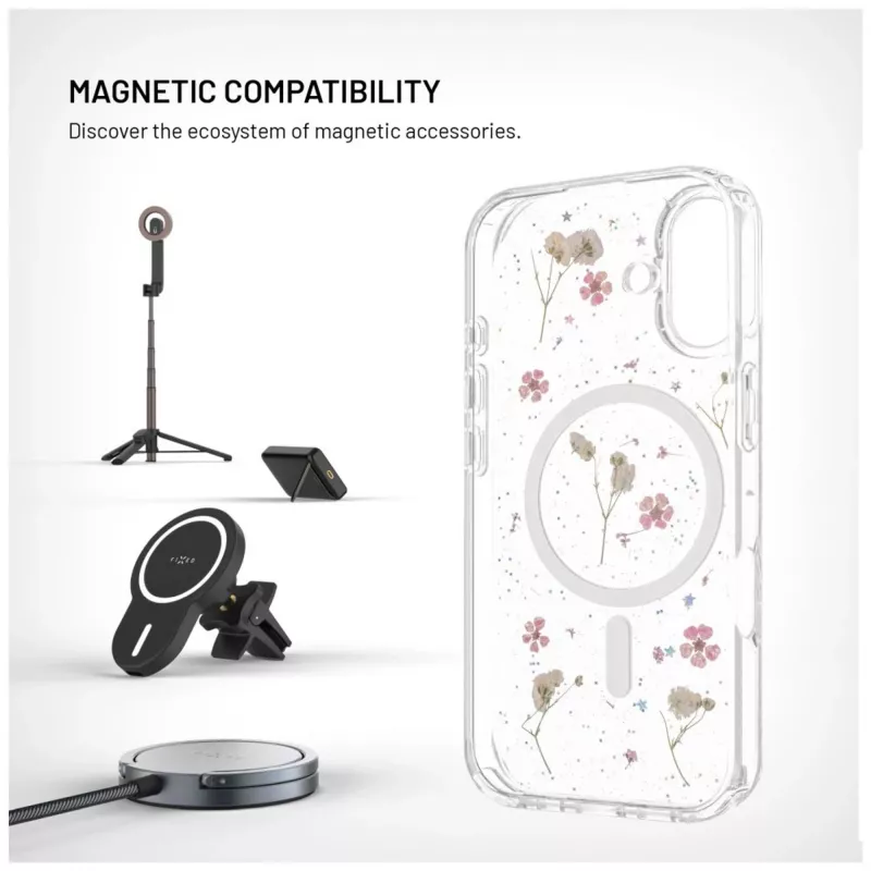 Fixed MagBloom | Back cover | Apple | iPhone 17 | TPU | Blush Plum