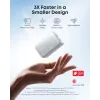 Power bank Anker A1638 10000 mAh, 45 W total output, white, built-in retractable USB-C cable