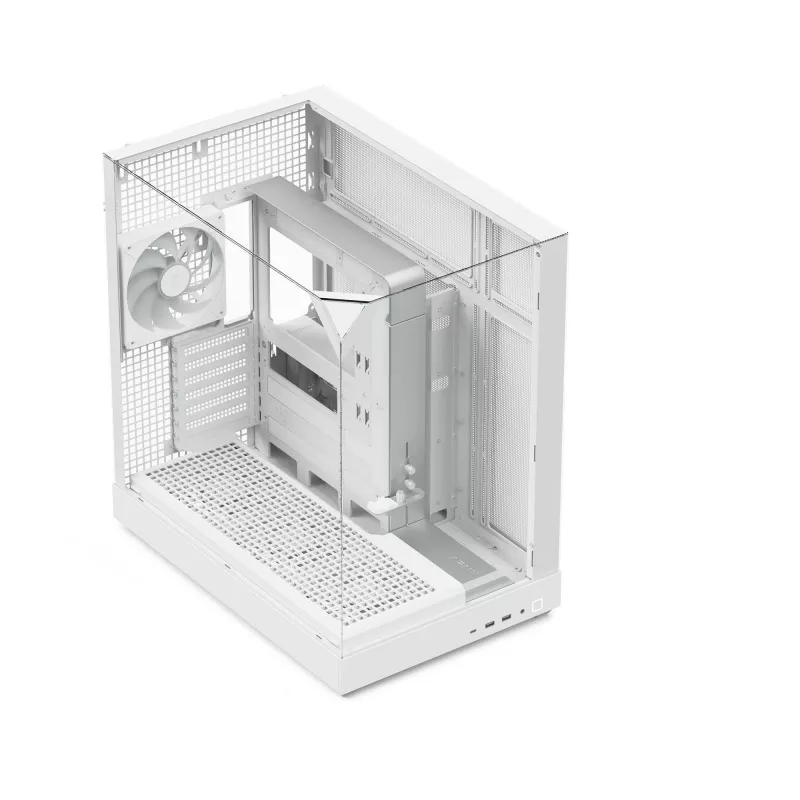 APNX Tower case V2 — white, tempered glass panels x3