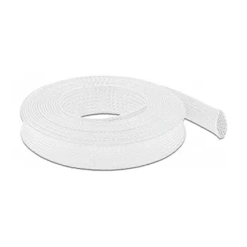 Braided Sleeve DeLOCK 20806 10 m x 25 mm white