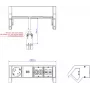 BACHMANN DESK2 1xCEE7/3 1xHDMI 2xCAT6A (902.3059)