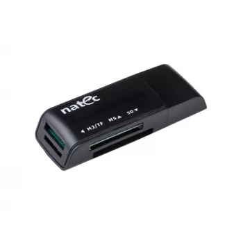 Natec MINI ANT 3 USB 2.0 Card Reader (SD, SDHC, MMC, M2, microSD), Black (NCZ-0560)