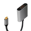 LogiLink CUA0103 USB 3.2 Gen1 Type-C to HDMI-A Cable 0.15m Black Grey