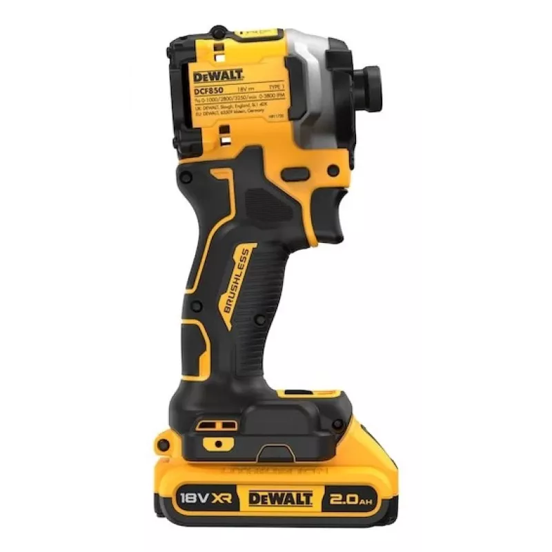 18v impact driver 3 gears; 208nm; trunk; 2x2ah
