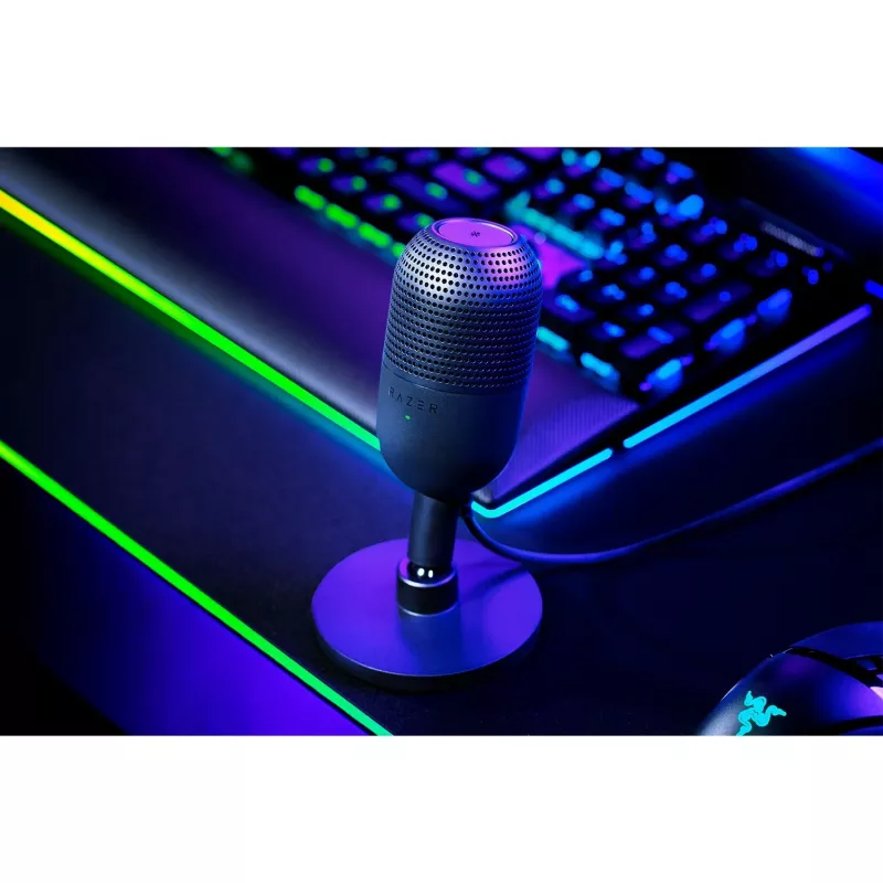 Table microphone Razer Seiren V3 Mini, USB-C, supercardioid, 20–20000 Hz, 96 kHz, 24-bit, black