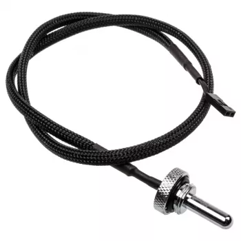 Alphacool Eiszapfen temperature sensor Plug G1/4 - temperature sensor for Liquid cooling system - chrome - 50 cm