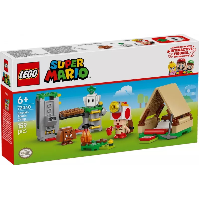 Construction toy LEGO Captain Toad's Camp set 72040 with interactive Super Mario features
