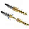 Audio Cable 3.5mm DeLOCK 85780 1m Black Grey