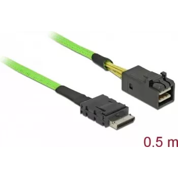 SAS Cable DeLOCK 85694 0.5m Green