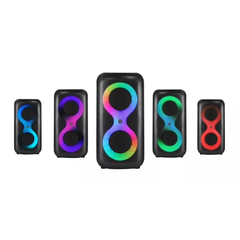 Portable music center MANTA SPK0401B100 Bluetooth speaker, 100 W peak, FM radio, karaoke, built-in battery, X-BASS