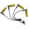Rechargeable Li‑Ion AA 1.5V battery pack Nitecore NH2400 2400mAh — 4‑pack