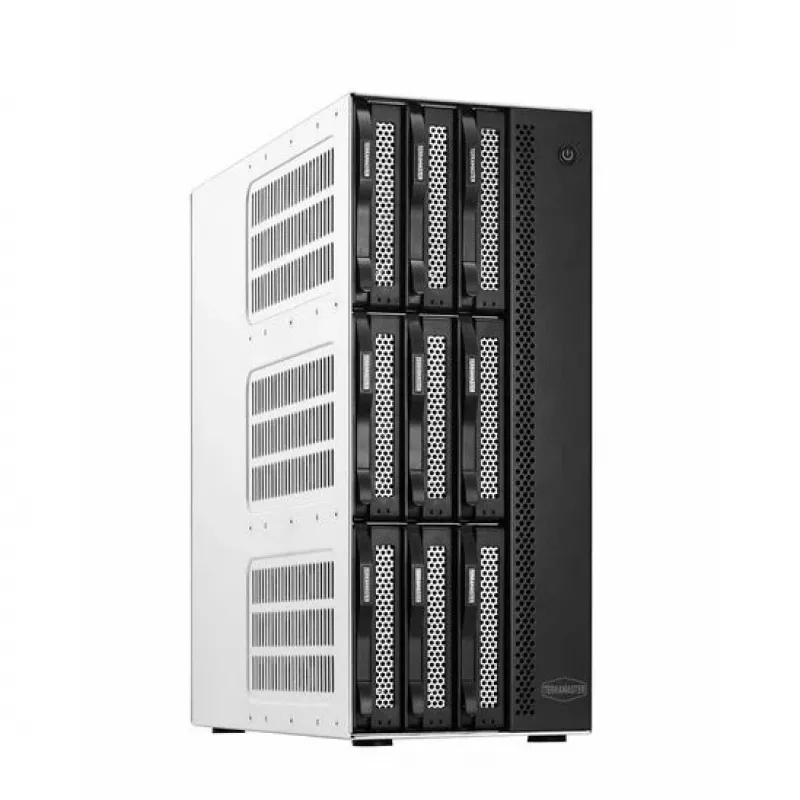 TerraMaster T9-500 PRO NAS/storage server Desktop Intel® Core™ i7 16 GB DDR5 0 TB Grey