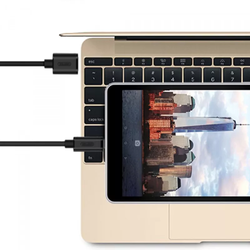 UNITEK Y-C474BK USB cable USB 3.2 Gen 1 (3.1 Gen 1) 1 m USB A USB C Black