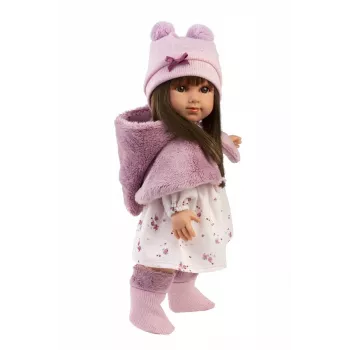 Doll Llorens Sara 35 cm — realistic vinyl head and soft fabric body