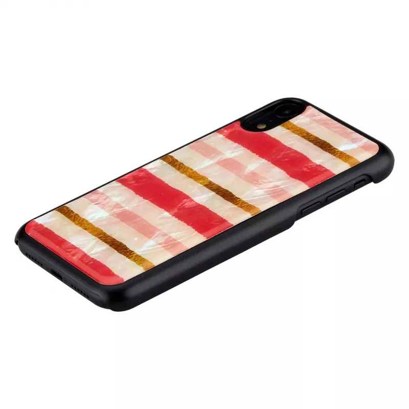 Smartphone case iKins for iPhone XR — short cake design, black