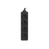 Lanberg, Power Strip, PS0-04E-0150-BK Power Extension 4 AC Outlets Indoor Black (4x, CEE 7/5, 1.50m)