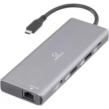 Renkforce USB-C docking station RF-DKS-905 10-in-1 8K PD 3.1 Suitable for Brand docking stations (RF-6328190)