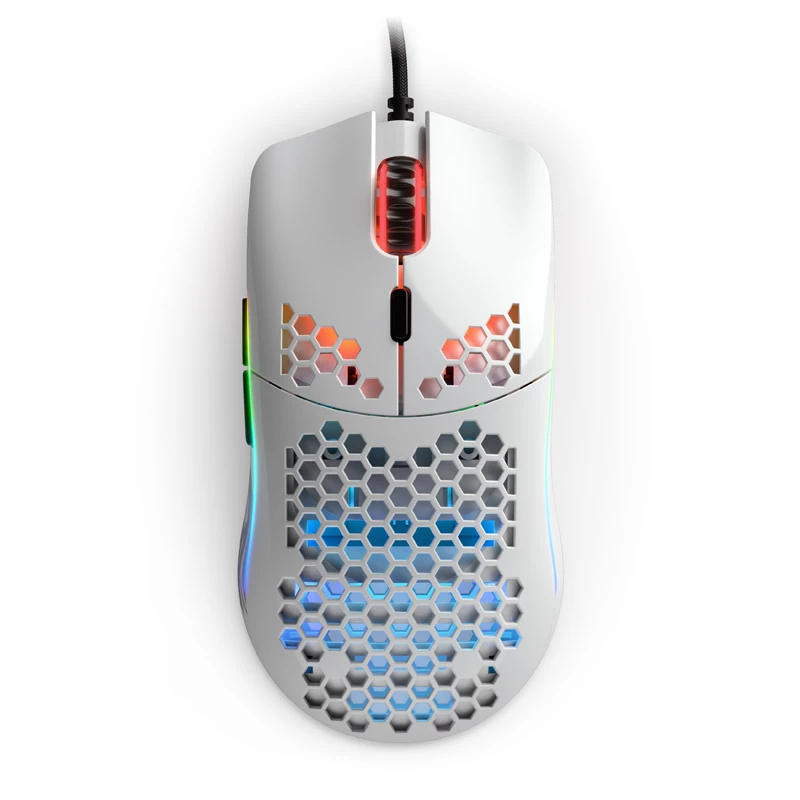 Glorious Model O (White, glossy) + Bungee (White) + Model O G-Skatez