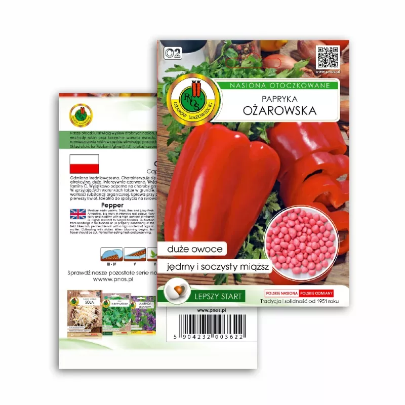 Seed Pellets Seklos LT Ożarowska Pepper 50 seeds (coated)