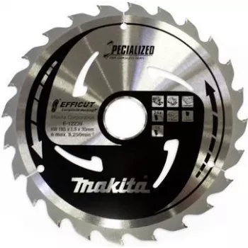 Makita Specialized EFFICUT - Circular Saw Blade - for WPC (Wood-Plastic-Composites)