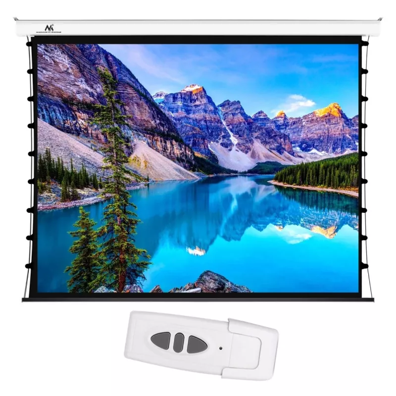 Electric projection screen MACLEAN MC-952 100 inch 16:9 motorized screen for wall or ceiling