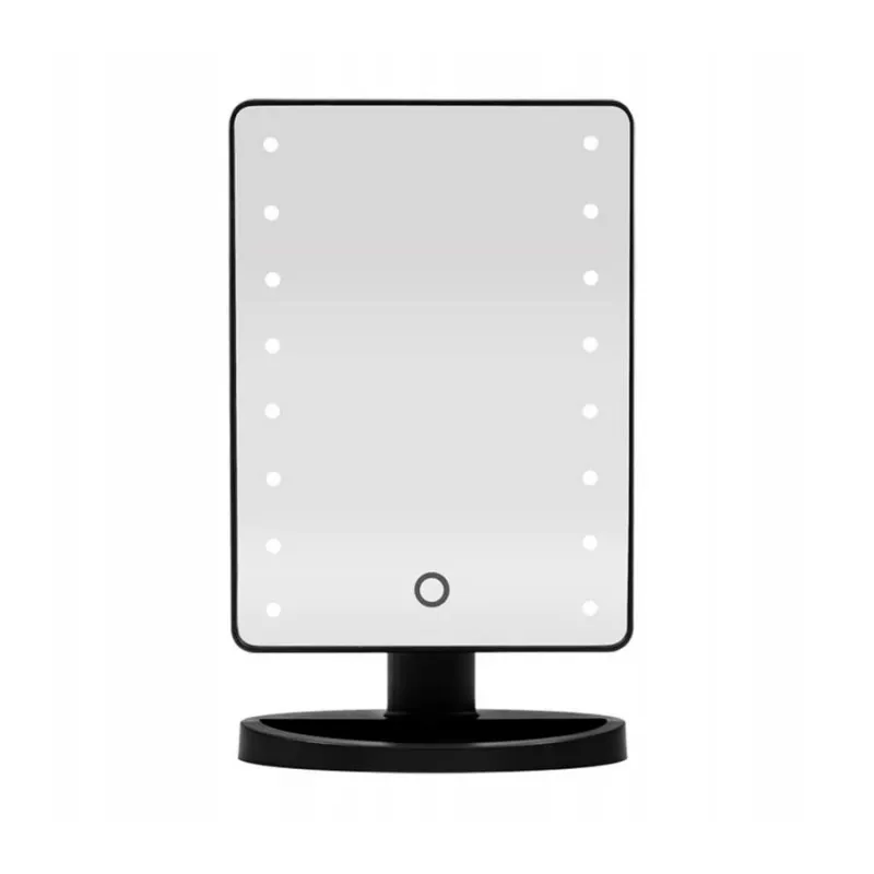Extralink Makeup Mirror, Black Lighted with Stand
