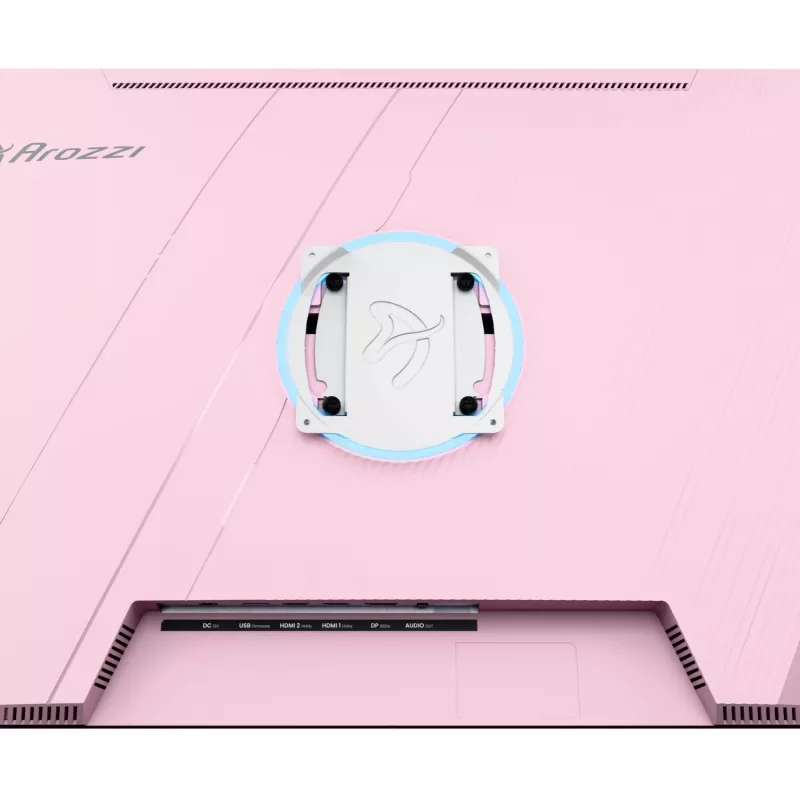 Computer monitor Arozzi Nova 32 inch (80 cm) 2560×1440 Quad HD LED 1 ms 16:9 Pink with speakers and VESA