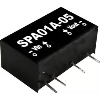 Power adapter/inverter mean well SPA01B-15, input 18–36 V, output 15 V, 1 W, RoHS