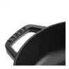 Saute Pan ZWILLING STAUB BRAISERS Round 28 cm, black, bottom Ø 22.2 cm