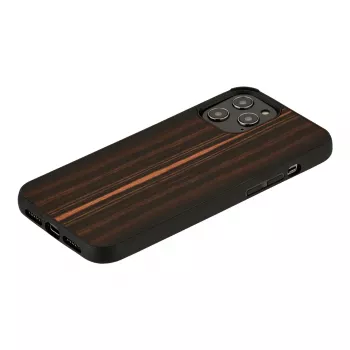 Phone case Man and Wood for iPhone 12 Pro Max — ebony black, protective hard shell