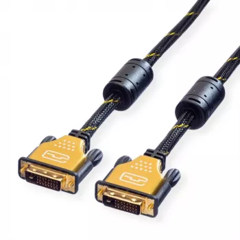 DVI Monitor Cable ROLINE GOLD 5m Model 11.04.5514
