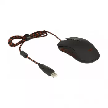 Gaming Mouse DeLOCK 12531 Ambidextrous USB Type-A Optical 4800 DPI