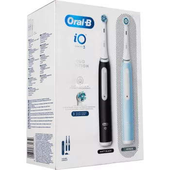 Electric toothbrush BRAUN Oral-B iO Series 3N — black/blue, 2 handle units